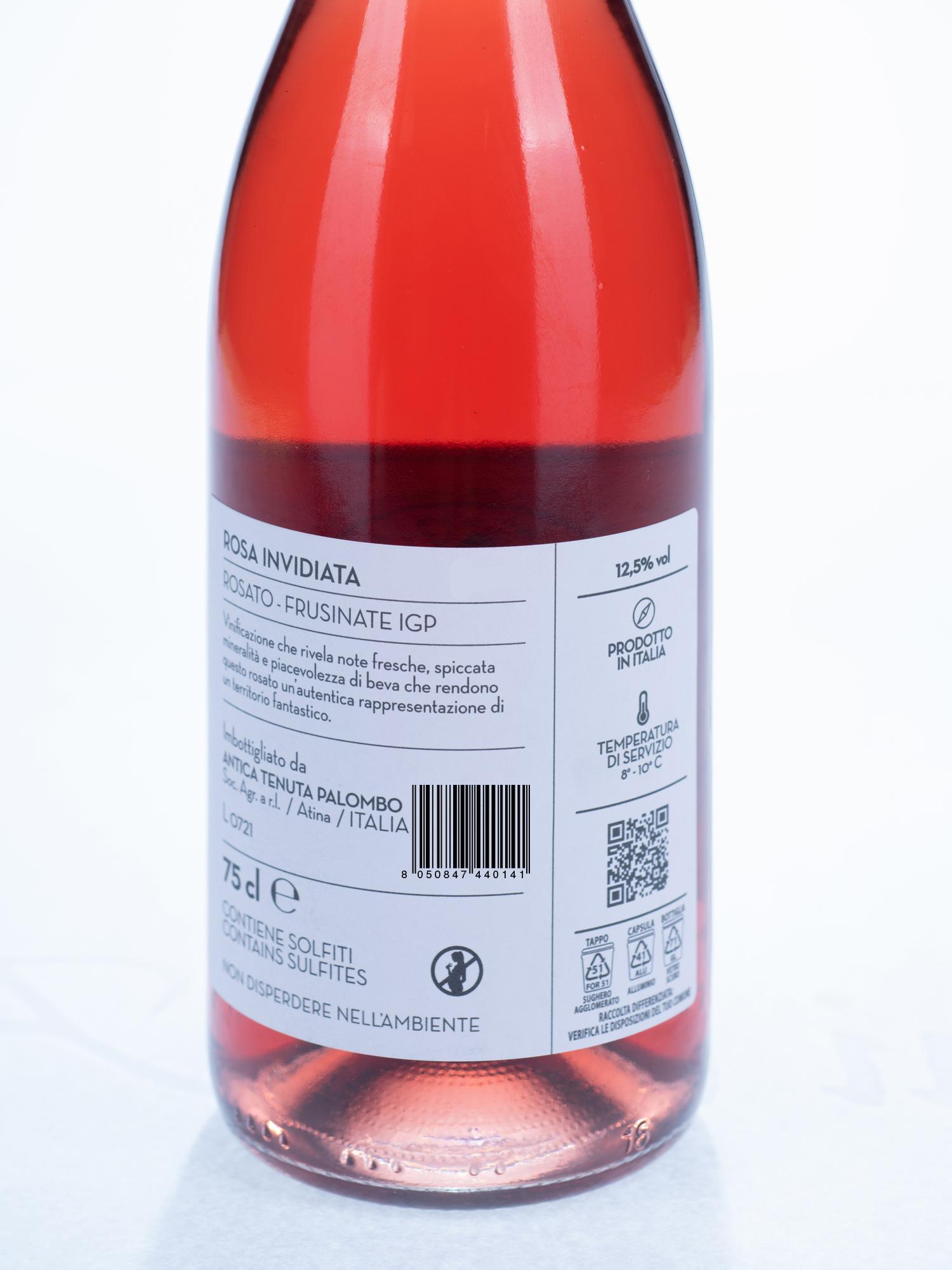 Rosato Frusinate IGP Rosa Invidiata Antica Tenuta Palombo