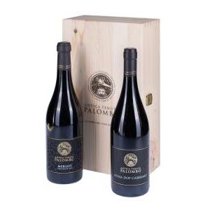 Atina dop cabernet e merlot frusinate igp linea ducale  confezione legno 2 bottiglie