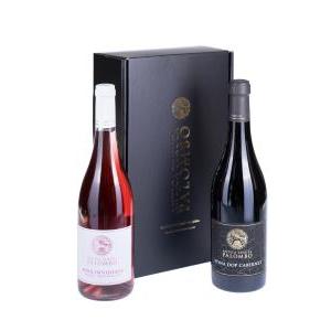 Atina dop cabernet e rosato frusinate igp rosa invidiata linea ducale  astuccio 2 bottiglie